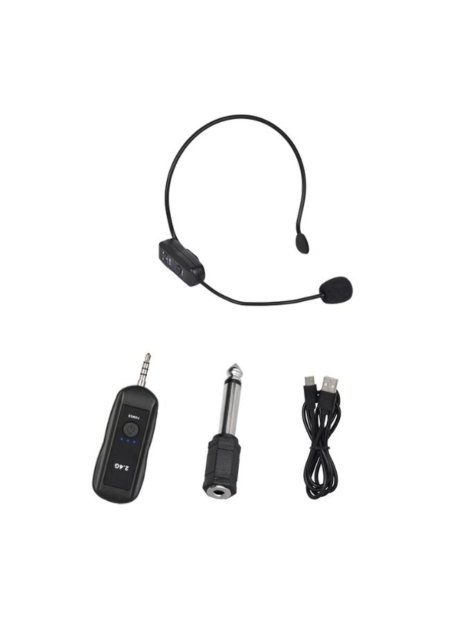 Wireless Microphones, System Wireless Microphone Headset Lavalier Lapel Speak Beltpack Receiver, Suitable for Smartphone Laptop Desktop PC Speaker Stage Speaker Public Speaking and Teaching - Image 2